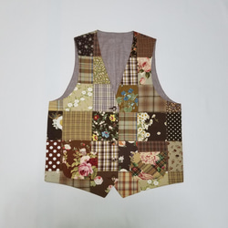 【ふー】SIMPLE PROJECT パッチワークベスト 49780dee97daa4ce84794cdd9ec8ac