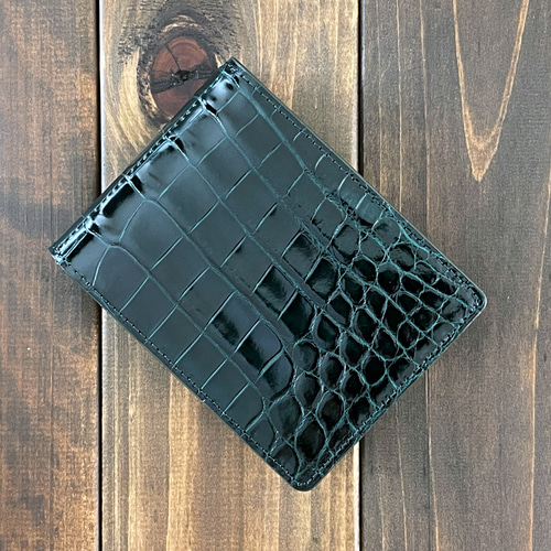 クロコダイル 無双 マネークリップ ダーク グリーン マネークリップ