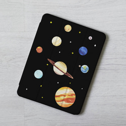 太空星球宇宙木星土星iPad Pro mini Air 3 4 6 10.5 10.9 11 12.9吋翻蓋式筆槽保護套 第1張的照片
