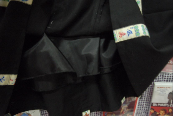 麻雀×ブラック　ミックスフレアロングスカート 7枚目の画像
