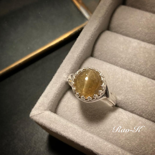 アパタイトリング インドジュエリー ✨always be yourself！アンティークリング〜ゴールデンアパタイト