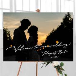 最短翌日発送✨ウェルカムボード 無料データ & 高画質化 ウェルカムスペース 前撮り 5枚目の画像