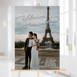 最短翌日発送✨ウェルカムボード 無料データ & 高画質化 ウェルカムスペース 前撮り 2枚目の画像