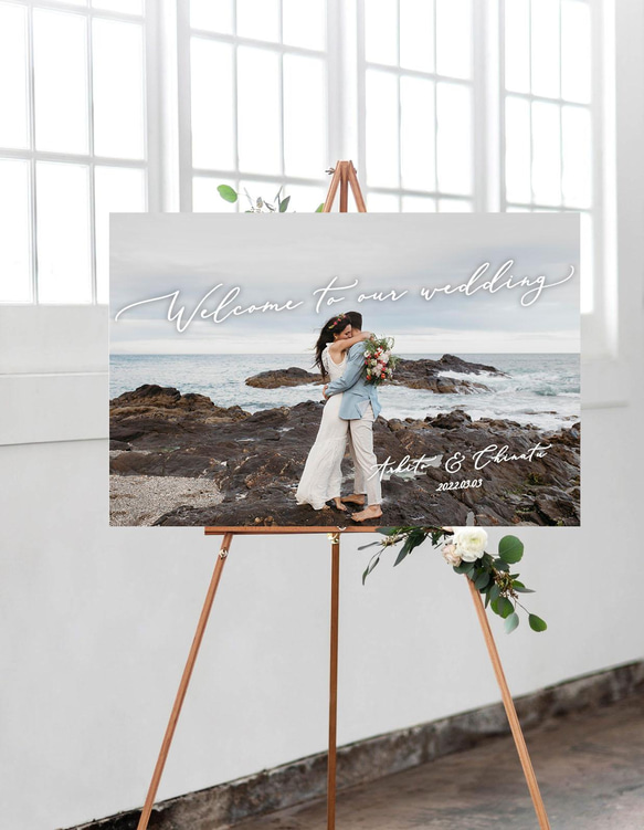 最短翌日発送✨ウェルカムボード 無料データ & 高画質化 ウェルカムスペース 前撮り 8枚目の画像