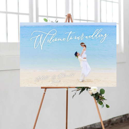 セール中✨最短翌日発送！ ウェルカムボード写真 前撮り/ウェルカム