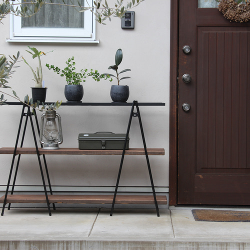 るる　アイアン　家具　シェルフ　棚　植物　ラック アイアンシェルフ（L） アイアンラック アイアン家具 塊根植物 植物棚