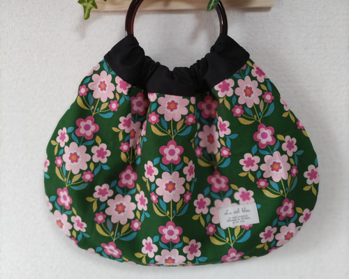 ☆ハンドメイド グラニーバック レトロバック 花柄 無料ラッピング