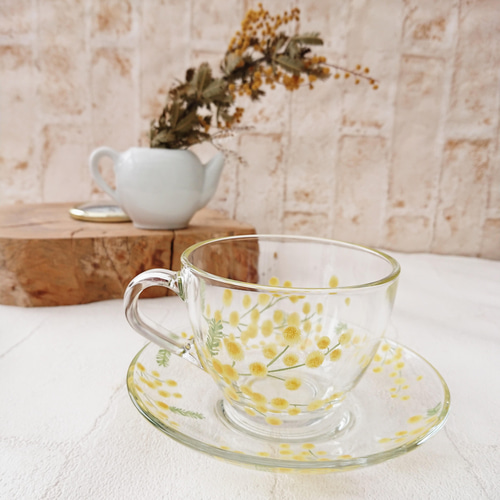 大倉陶園 ミモザ ティー カップ&ソーサー 金彩 深淵なる金彩☆4個セット