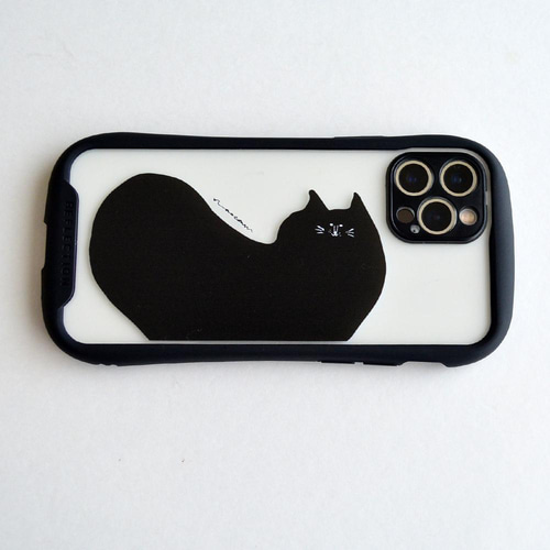 まったり黒猫 iphoneクリアグリップケース iPhoneケース・カバー