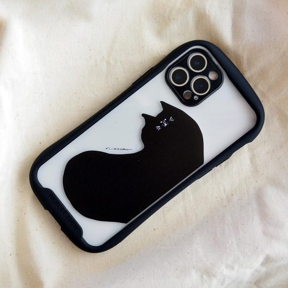 まったり黒猫 iphoneクリアグリップケース iPhoneケース・カバー