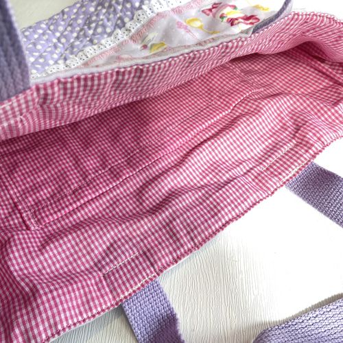 289．入園入学準備 レッスンバッグ/体操服袋 2点セット パフェ 