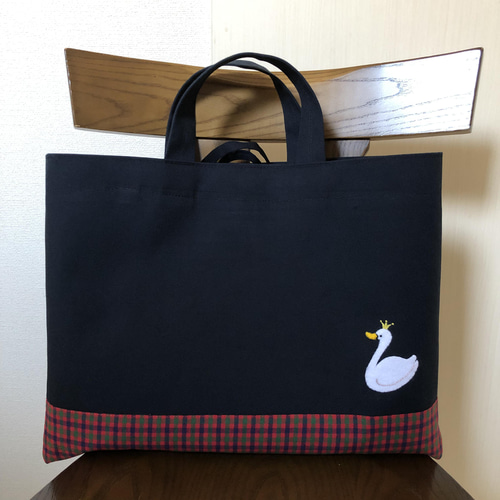 受注制作】バレリーナ お受験バッグ 手提げかばん レッスン