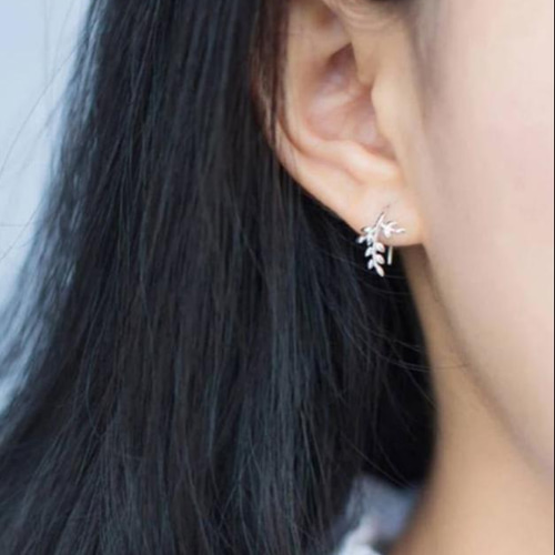 SV925 Spring Nibubu (春の新芽) Hook Pierce ピアス（フック