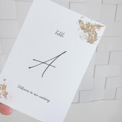 テーブルナンバー♡ウエディング♡結婚式♡ペーパーアイテム 2枚目の画像