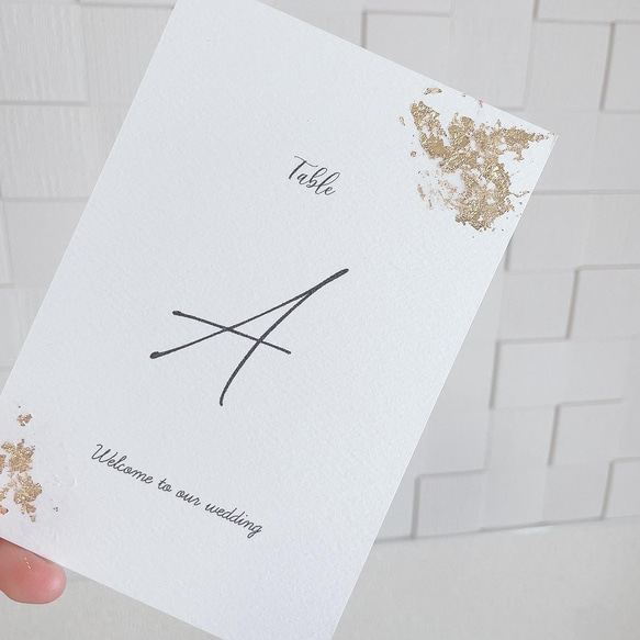 テーブルナンバー♡ウエディング♡結婚式♡ペーパーアイテム 2枚目の画像