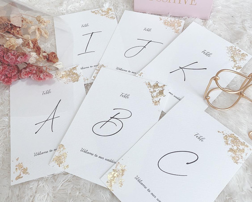 テーブルナンバー♡ウエディング♡結婚式♡ペーパーアイテム その他