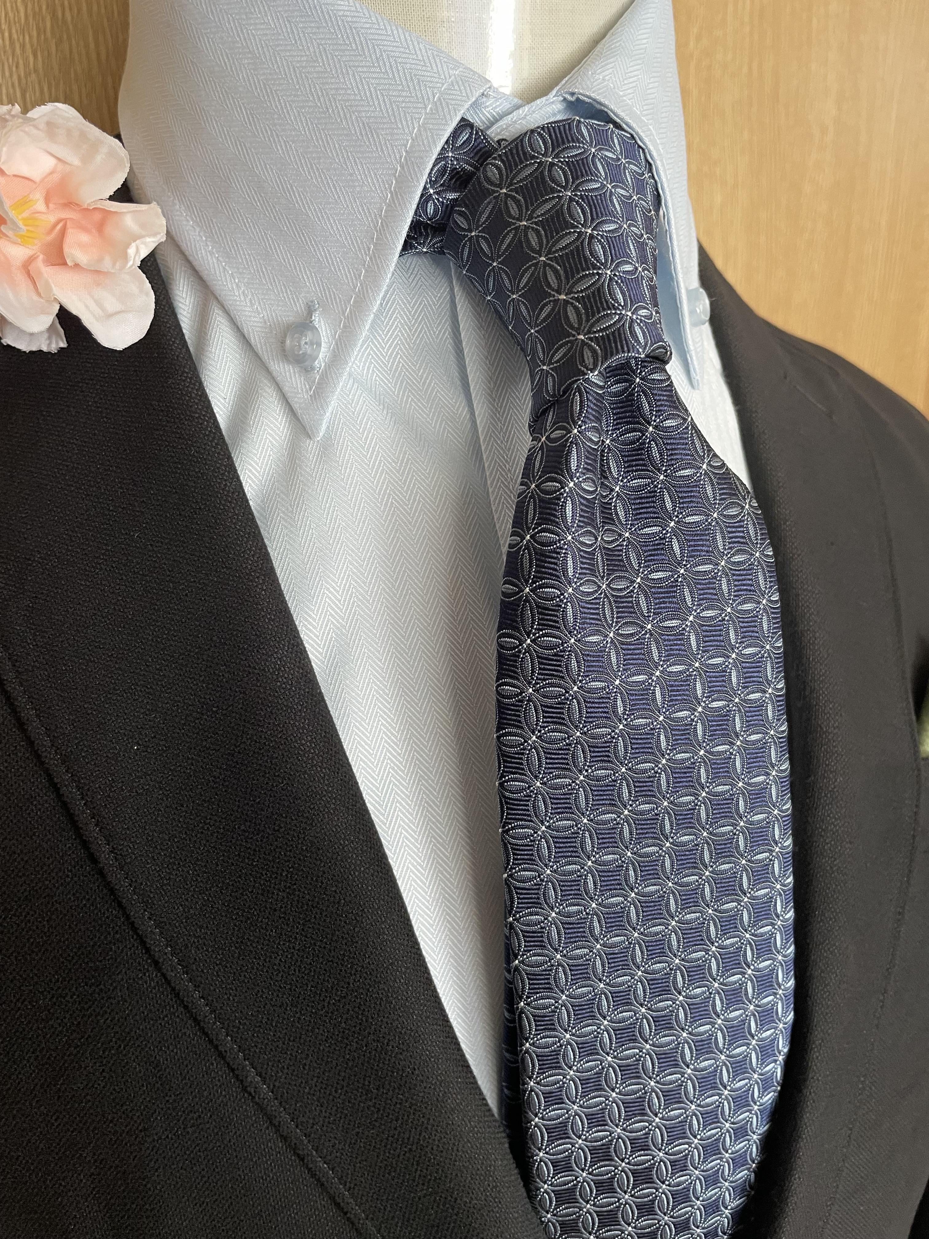 京都右京silkネクタイ　日本の紳士達よ！「貴方にしか咲かせられない花」