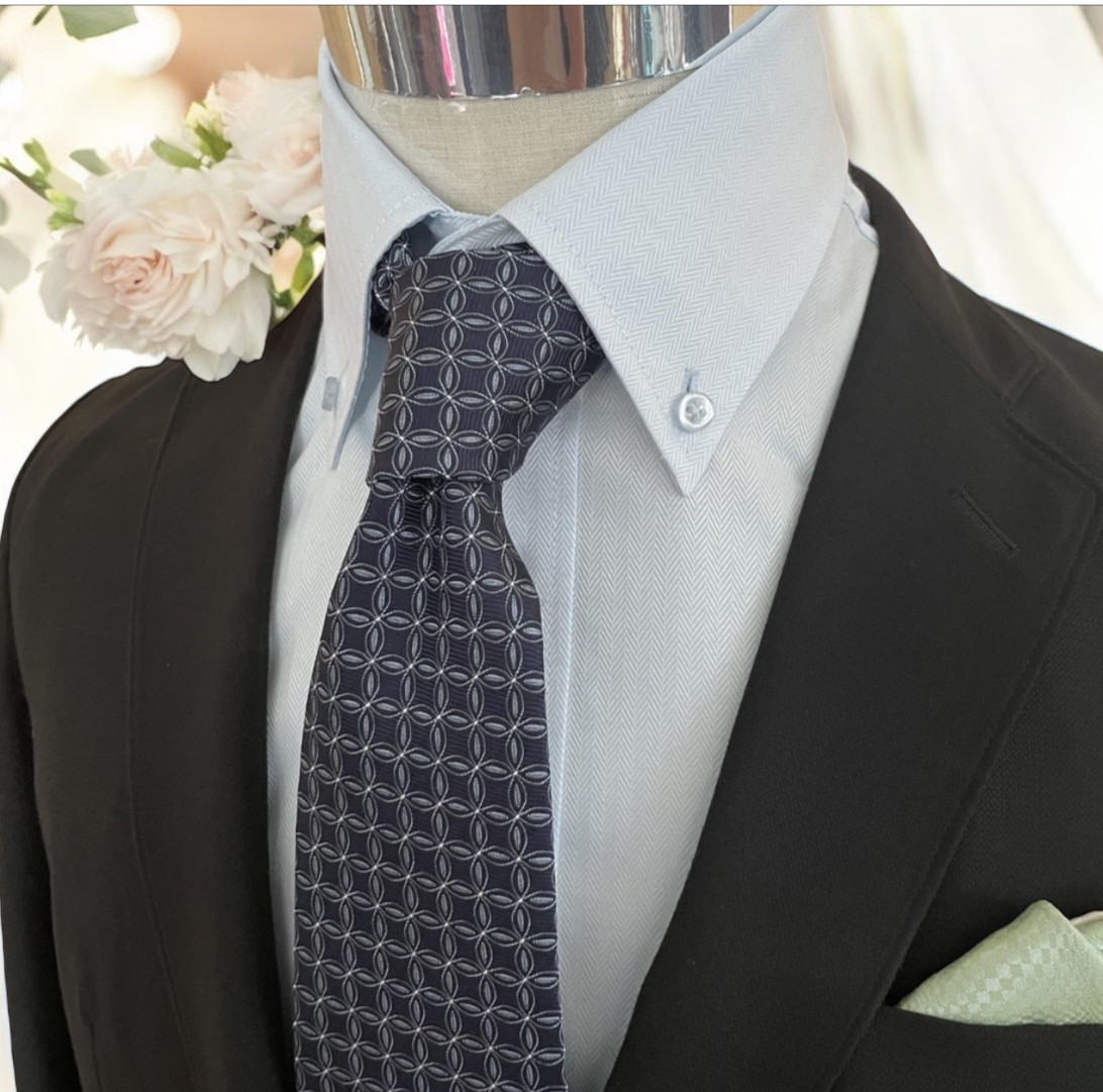 京都右京silkネクタイ　日本の紳士達よ！「貴方にしか咲かせられない花」