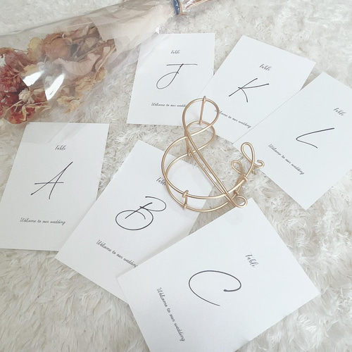 テーブルナンバー♡ウエディング♡結婚式♡ペーパーアイテム その他