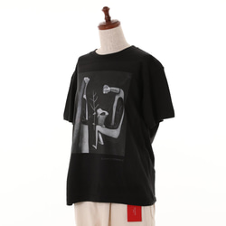 Gakuto Tkahashi  【conversation 】Organic cotton Tshirt-BK 2枚目の画像