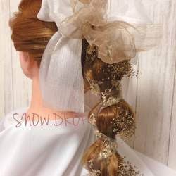 ❁ドットチュールリボン♥️ヘッドドレス ヘッドドレス