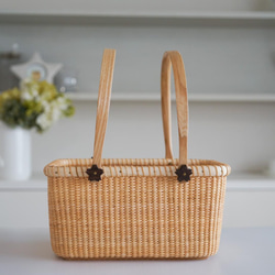 ナンタケットバスケット・スクエア かごバッグ Nantucket Style