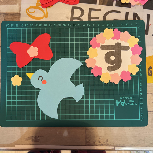 壁面 壁面飾り 卒園式 入園式 おめでとうございます 保育 春 切り絵