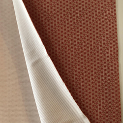 着物リユースストール　シルク100% 　麻の葉　絽白　リバーシブル　マフラー 9枚目の画像
