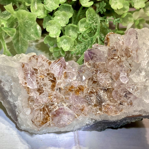 虹入り スーパーセブン✨ アメジスト クラスター ゲーサイト 天然石  