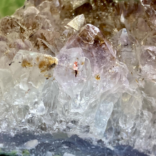 虹入り　スーパーセブン✨　アメジスト　クラスター　ゲーサイト 虹入り スーパーセブン✨ アメジスト クラスター ゲーサイト 天然石