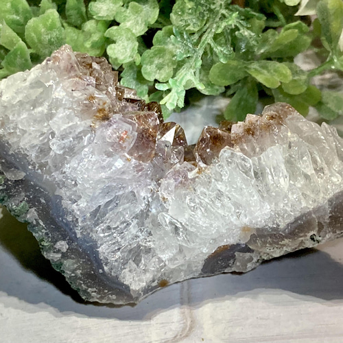 虹入り スーパーセブン✨ アメジスト クラスター ゲーサイト 天然石