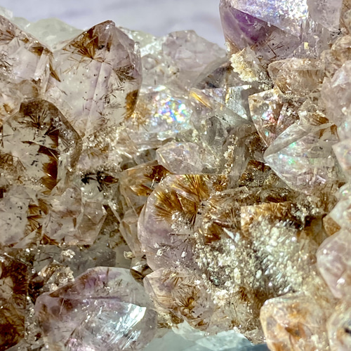 虹入り スーパーセブン✨ アメジスト クラスター ゲーサイト 天然石  