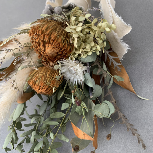 専用＊アナベル&スモークツリードライフラワーブーケ ウエディングにも