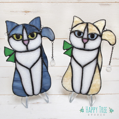 ティファニー キャット ジョン・ベーカー ステンドグラス サン