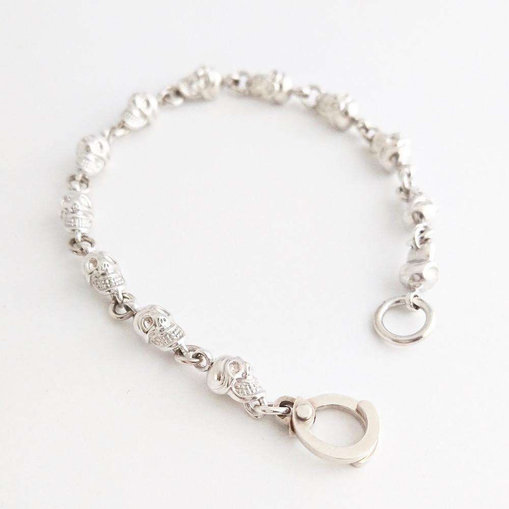 【 G2MIX W 】Silver925 スカルブレスレット