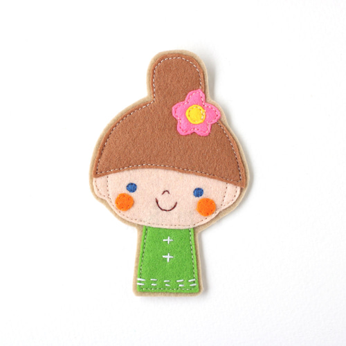 入園入学2025＊選べる 女の子の大きいフェルトワッペン 名入れ