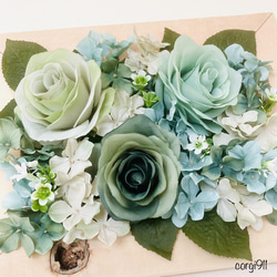 ウォールグリーン ～green roses～ 24cm×30cm ※光触媒加工※ 7枚目の画像