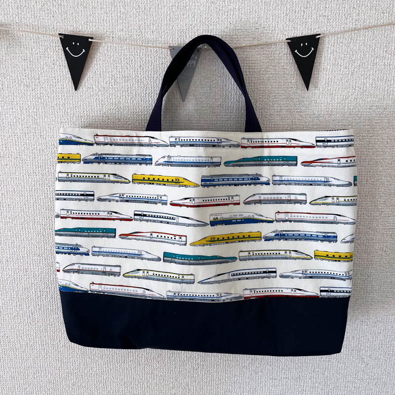 【オーダー品】新幹線　ホワイト　スモック　色違いあり オーダー品】新幹線ホワイトスモック色違いあり