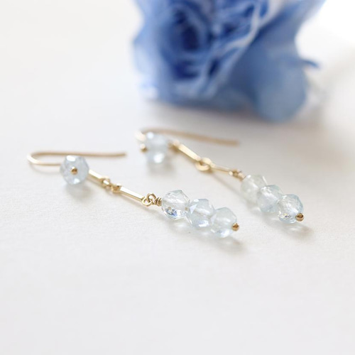 専用④✳︎ブルーオブシディアン　14kgf　天然石ピアス/イヤリング 専用④✳︎ブルーオブシディアン 14kgf 天然石ピアス/イヤリング