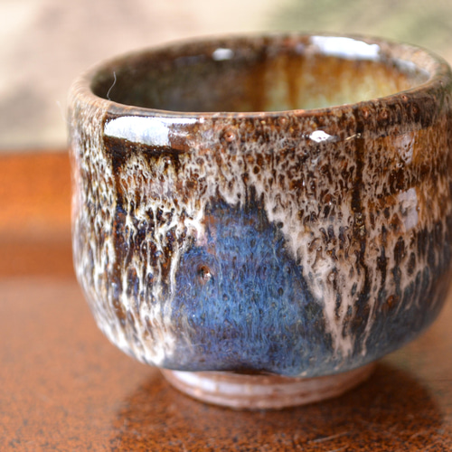 古萩焼　ぐい呑み　I38-2 古萩焼 ぐい呑み I38-2