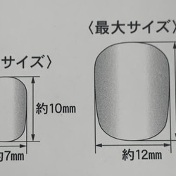 ネイルチップ12枚セット(キッズ、ちび爪) 2枚目の画像