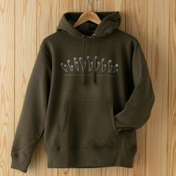 ［着る山菜］こごめパーカー（オリーブ） 2枚目の画像