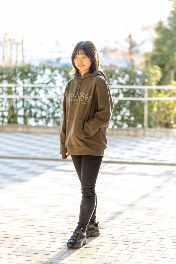 ［着る山菜］こごめパーカー（オリーブ） 11枚目の画像