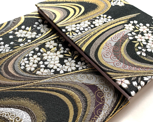 桜夜出品　御朱印帳3冊 舞桜流水』 金襴織物御朱印帳 B6大判サイズ 舞桜 桜 さくら