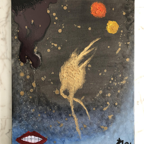 因果応報」油画 絵画 キャンバス インテリア 飾り物 絵画 れのん 通販