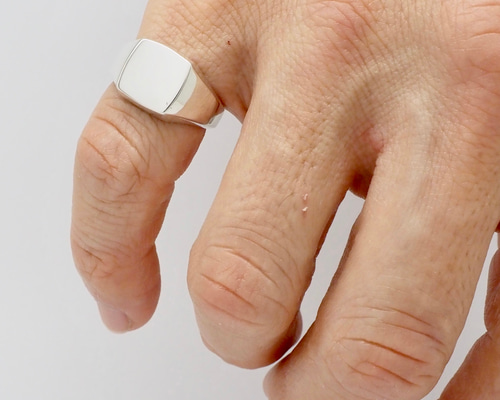 目デザイン 四角形リング 四角型 ◇スクエア変形シルバーリング3697A 指輪・リング Ringo