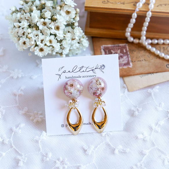 Spring waltz pierce、earring フォーマルにも ピアス（スタッド・一粒 