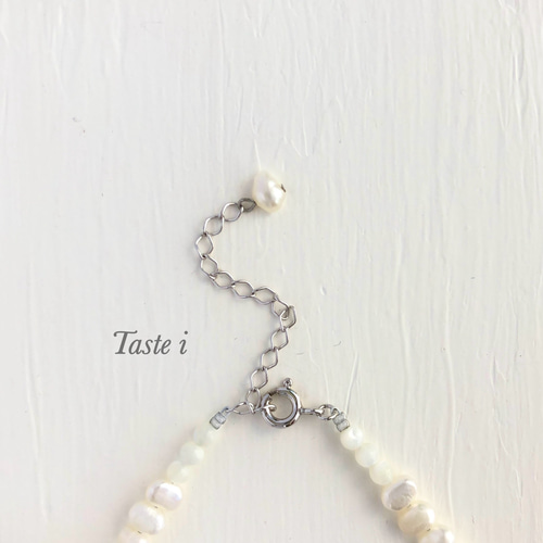 yaacc_handwork バロックパールネックレス シルバー シルバー バロック