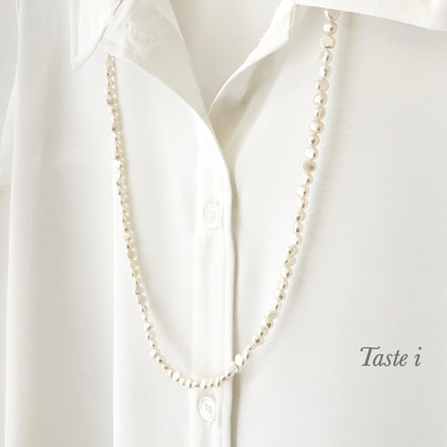 ♦︎再販75点以上！【大人テイスト】淡水バロックパールのロング