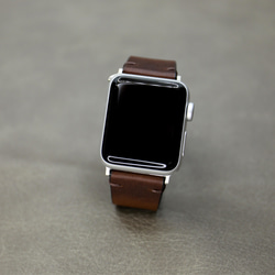 【新作】高級革使用Apple Watchヴォーバレニア レザーベルト　バンド　時計ベルト D90 切り目本磨き 8枚目の画像